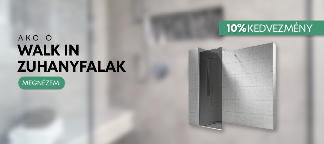 Walk in zuhanyfal akció
