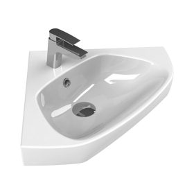   CeraStyle ARDA - SAROKBA építhető - porcelán mosdókagyló - 46 x 46 cm