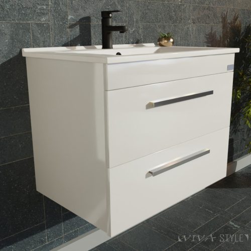 TMP VIVA 65 fali függesztett fürdőszobabútor 65 cm Sanovit Atria 9065 porcelán mosdókagylóval