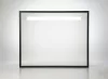 TMP IRON fürdőszobai tükör - FEKETE keret - szögletes - LED világítással - 85 x 68 cm