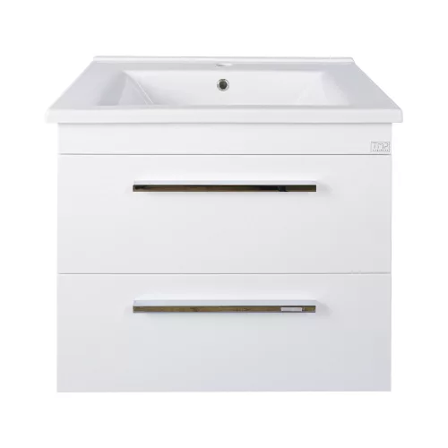 TMP VIVA 75 fali függesztett fürdőszobabútor - Sanovit ATRIA 9075 porcelán mosdóval - 75 x 45,5 cm