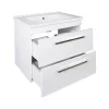 TMP VIVA 75 fali függesztett fürdőszobabútor - Sanovit ATRIA 9075 porcelán mosdóval - 75 x 45,5 cm