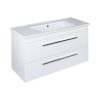 TMP VIVA 100 fali fürdőszobabútor - Sanovit SOFT 13100 porcelán mosdóval - 100 x 45,5 cm