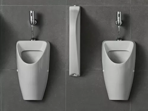 CeraStyle CITY - PISZOÁR - porcelán - HÁTSÓ vízbekötésű - szifonnal - 55 cm x 32 cm
