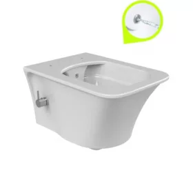   CeraStyle IBIZA fali WC - BEÉPÍTETT bidé funkcióval - rimless - perem nélküli - 51 cm