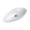 CeraStyle OLIVE - PULTRA ültethető - Top Counter - porcelán mosdó - 75 x 38 cm