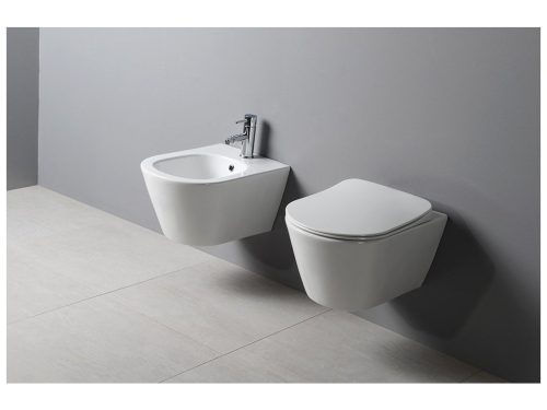 Sanovit AVVA fali WC - rimless - perem nélküli - rejtett szerelésű - 53 cm