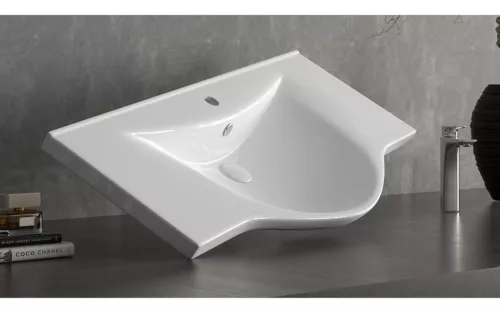 Sanovit ALBATROS - porcelán mosdókagyló - 54,5 x 45 cm