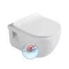Sanovit BRILLA fali WC - rimless - perem nélküli