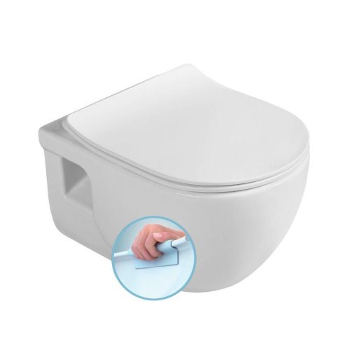 Sanovit BRILLA fali WC mély öblítésű - Rimless - perem nélküli
