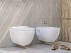 Sanovit BRILLA fali WC - rimless - perem nélküli