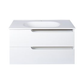   PIRAMIDA EURIDIKA fali függesztett fürdőszobabútor - öntött műmárvány mosdóval - 100 x 53 x 48 cm