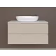 Piramida EURIDIKA fali fürdőszobabútor - mosdópult mosdó nélkül -2 fiókos - PINO BÉZS - 100 x 48 x 53 cm