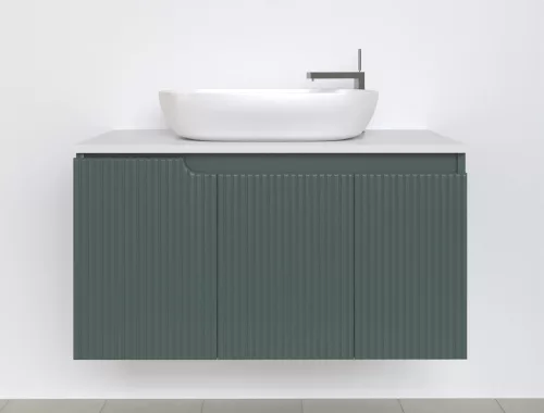 Piramida EURIDIKA fali fürdőszobabútor - mosdópult mosdó nélkül -3 ajtós - PINO ZÖLD - 100 x 48 x 53 cm