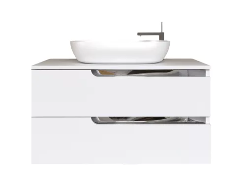 Piramida EURIDIKA fali fürdőszobabútor - mosdópult mosdó nélkül - 2 fiókos - 100 x 48 x 53 cm