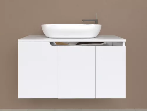 Piramida EURIDIKA fali fürdőszobabútor - mosdópult mosdó nélkül - 3 ajtós - 100 x 48 x 53 cm