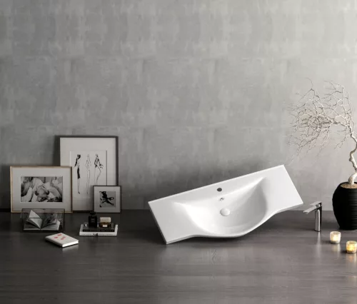 Sanovit ALBATROS - porcelán mosdókagyló - 99,5 x 46,5 cm