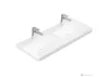 Sanovit LUXURY - porcelán mosdókagyló - dupla - 120 x 46 cm
