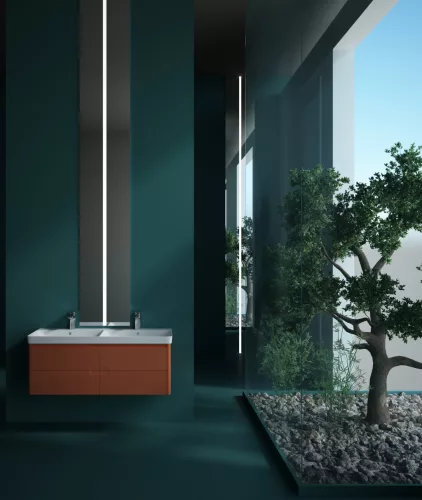 Sanovit LUXURY - porcelán mosdókagyló - dupla - 120 x 46 cm