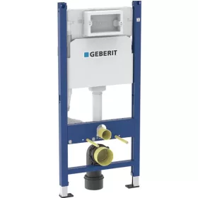   Geberit DuofixBasic fali WC-szerelőelem - 112 cm - Delta 12 cm-es falsík alatti öblítőtartállyal