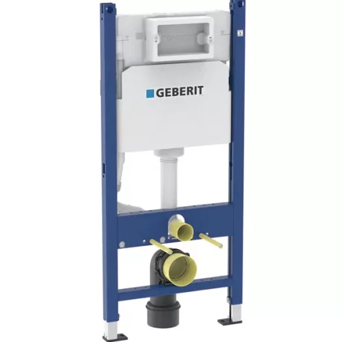 Geberit DuofixBasic fali WC-szerelőelem - 112 cm - Delta 12 cm-es falsík alatti öblítőtartállyal
