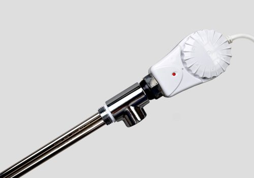 Fűtőbetét törölközőszárító radiátorhoz - Viva Platinum Therm - FEHÉR- termosztátos - 900 Watt - 230V