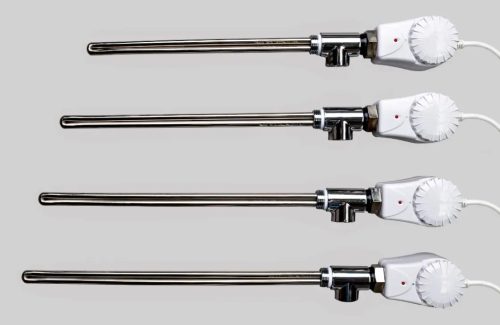 Fűtőbetét törölközőszárító radiátorhoz - Viva Platinum Therm - FEHÉR- termosztátos - 900 Watt - 230V