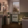 Viva Platinum Therm törölközőszárító radiátor - EGYENES - fehér - 400 x 800 mm