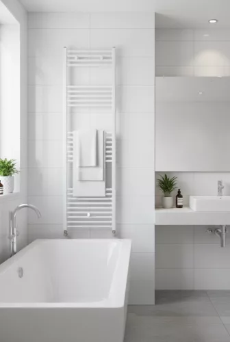 Törölközőszárító radiátor - Viva Platinum Therm - EGYENES - fehér - 500 x 1800 mm