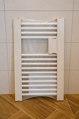 Törölközőszárító radiátor - Viva Platinum Therm - EGYENES - fehér - 500 x 800 mm