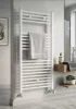 Törölközőszárító radiátor - Viva Platinum Therm - EGYENES - fehér - 600 x 1200 mm