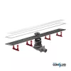 Pestan zuhanyfolyóka Confluo Premium Line fehér üveg 85 cm