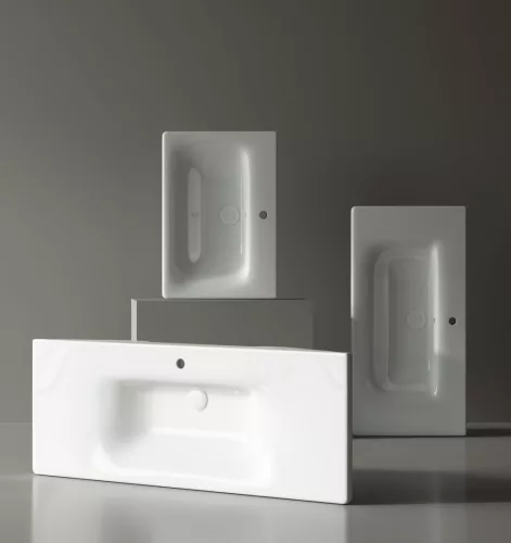 Sanovit SOFT - porcelán mosdókagyló - 80 x 45,5 cm
