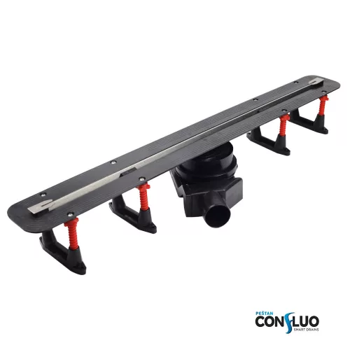 Pestan zuhanyfolyóka Confluo Slim Line 85 cm