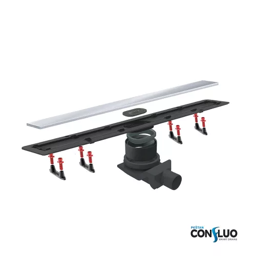 Pestan zuhanyfolyóka Confluo Frameless Line - keret nélküli - 75 cm