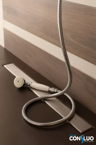 Pestan zuhanyfolyóka Confluo Frameless Line - keret nélküli - 85 cm