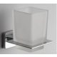 Viva CUBE - fürdőszobai kiegészítő - pohártartó üvegpohárral