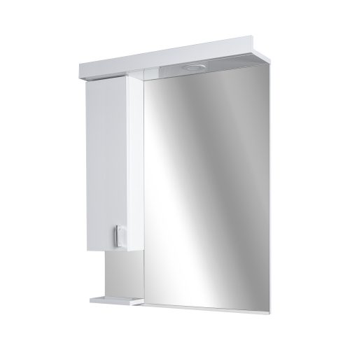 Viva STYLE Tükrös fürdőszobai szekrény LED világítással - BALOS szekrénnyel - 55 x 97 x 17 cm