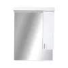 Viva STYLE Tükrös fürdőszobai szekrény LED világítással - JOBBOS szekrénnyel - 75 x 97 x 15 cm
