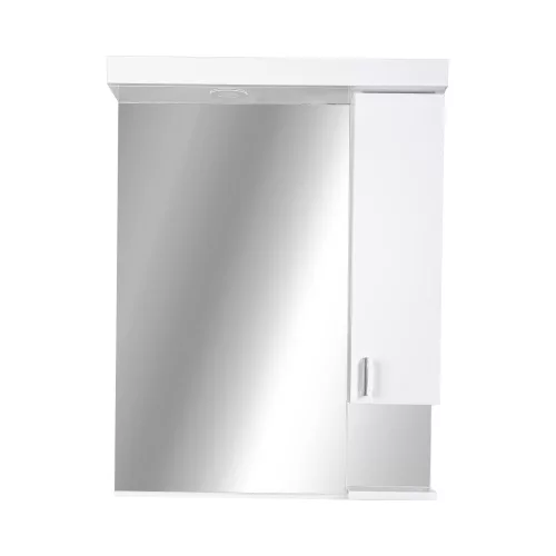 Viva STYLE Tükrös fürdőszobai szekrény LED világítással - JOBBOS szekrénnyel - 75 x 97 x 15 cm
