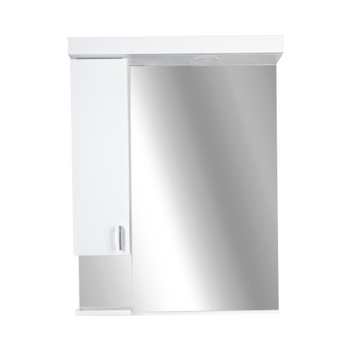 Viva STYLE Tükrös fürdőszobai szekrény LED világítással - BALOS szekrénnyel - 75 x 97 x 17 cm