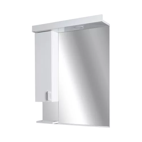Viva STYLE Tükrös fürdőszobai szekrény LED világítással - BALOS szekrénnyel - 75 x 97 x 15 cm