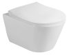 Sanovit SLIM AVVA fali WC + SLIM ülőke - perem nélküli - rimless - mély öblítésű - rövid - 49 cm