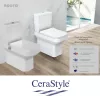 CeraStyle NOURA monoblokk WC - BEÉPÍTETT bidé funkcióval - 62 cm