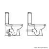 CeraStyle NOURA monoblokk WC - BEÉPÍTETT bidé funkcióval - 62 cm