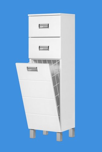 Viva SZQUARE fürdőszobai ÁLLÓSZEKRÉNY 120 középmagas - SZENNYESTARTÓS - 35 x 35 x 120 cm