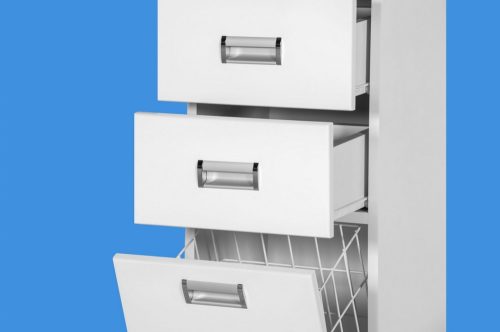 Viva SZQUARE fürdőszobai ÁLLÓSZEKRÉNY 120 középmagas - SZENNYESTARTÓS - 35 x 35 x 120 cm