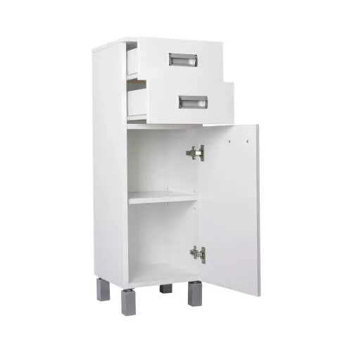 Viva SZQUARE fürdőszobai ÁLLÓSZEKRÉNY 100 középmagas POLCOS - JOBBOS - 33 x 35 x 100 cm
