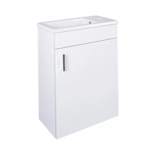 VivaStyle NIKA - fali függesztett - fürdőszobabútor CeraStyle 71100 mosdóval - JOBBOS - 42 x 24 cm