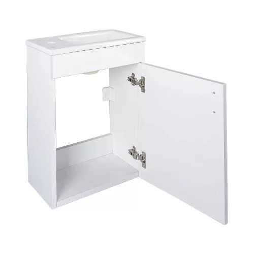 VivaStyle NIKA - fali függesztett - fürdőszobabútor CeraStyle 71100 mosdóval - JOBBOS - 42 x 24 cm